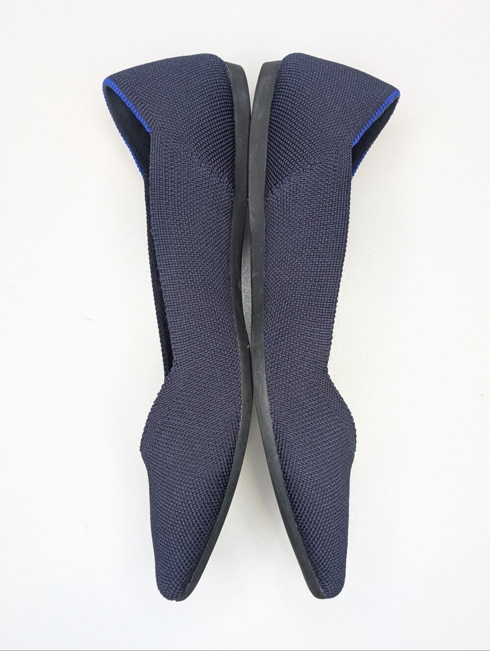 Rothy's The Point Flats Dark Navy Blue Slip On Ballet Size 7.5 - Picture 8 of 10